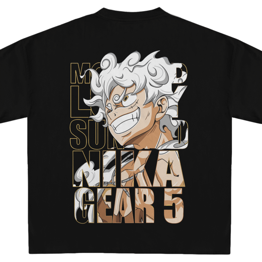 Vawzen Sun God Gear 5 Edition tee with bold anime-inspired artwork — Awaken the Warrior. Embrace the Freedom.