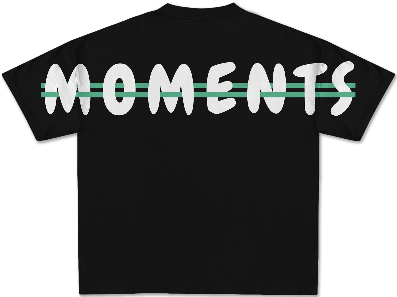 Vawzen The Moment oversized black tee — Live the Moment. Own the Silence.